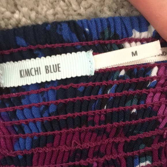 Kimchi Blue strapless floral dress, size medium - Picture 3 of 6